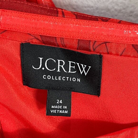 J Crew Collection Womens Plus 24 Halter Tie Maxi Dress Terrace Floral Sleeveless - Picture 4 of 9